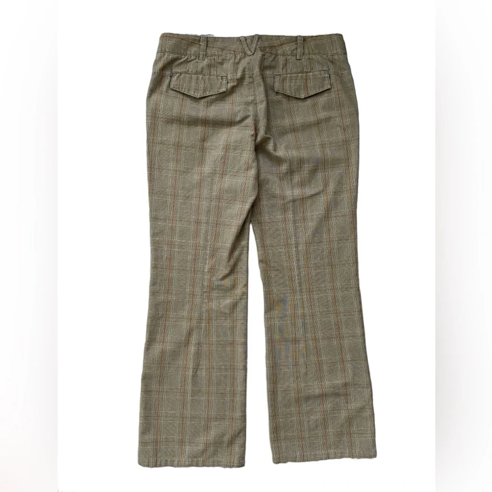 Vince Plaid Dress Pants Low Rise Bootcut Flare Trousers   Size 12